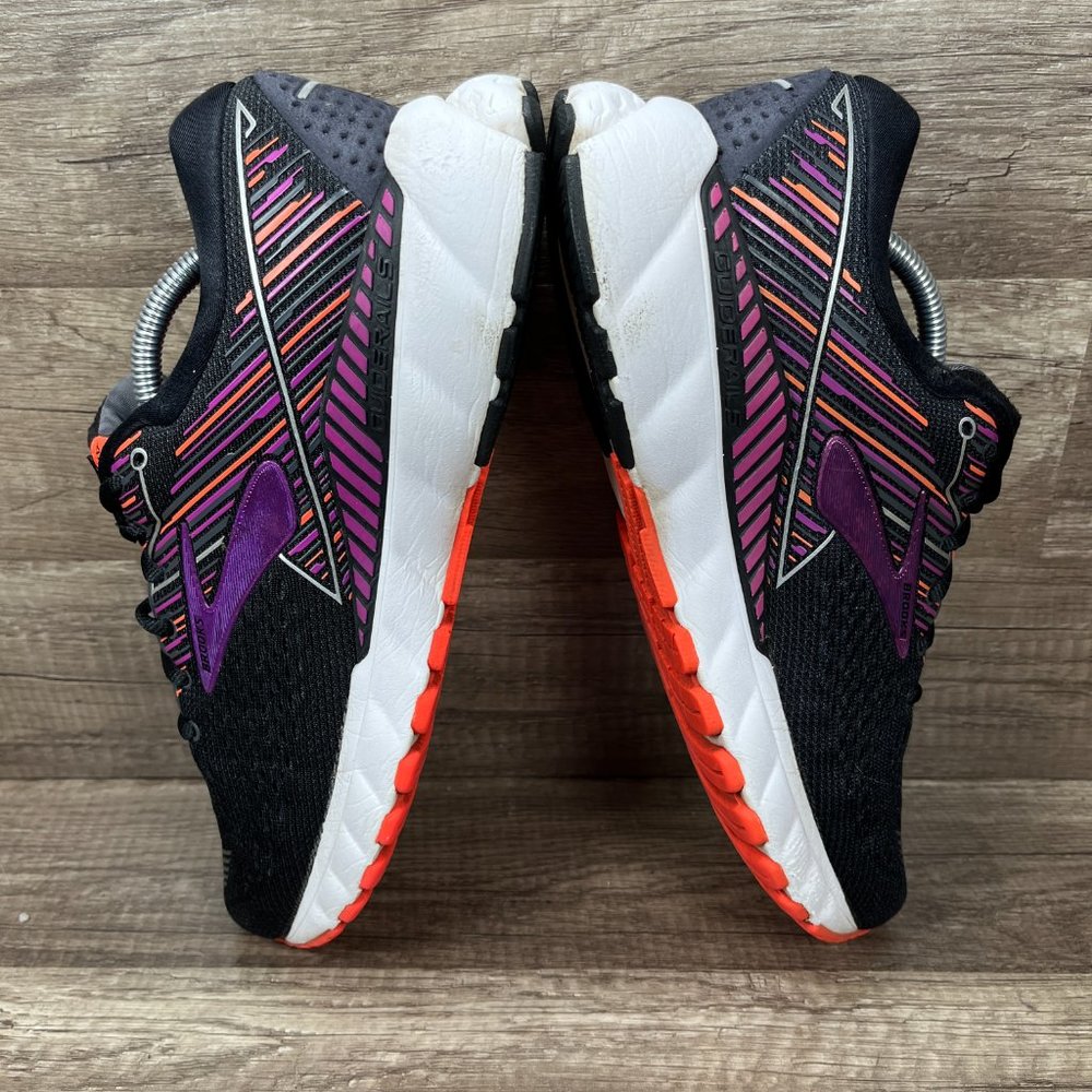 Brooks Adrenaline GTS 19 Black Purple Womens US Size 9 1202841B080 Running Shoes - Picture 6 of 10